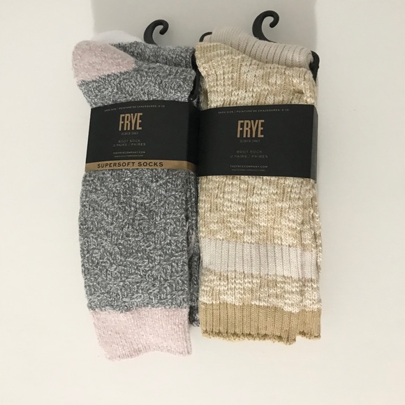 NWT (2) Frye Women’s Boot Socks